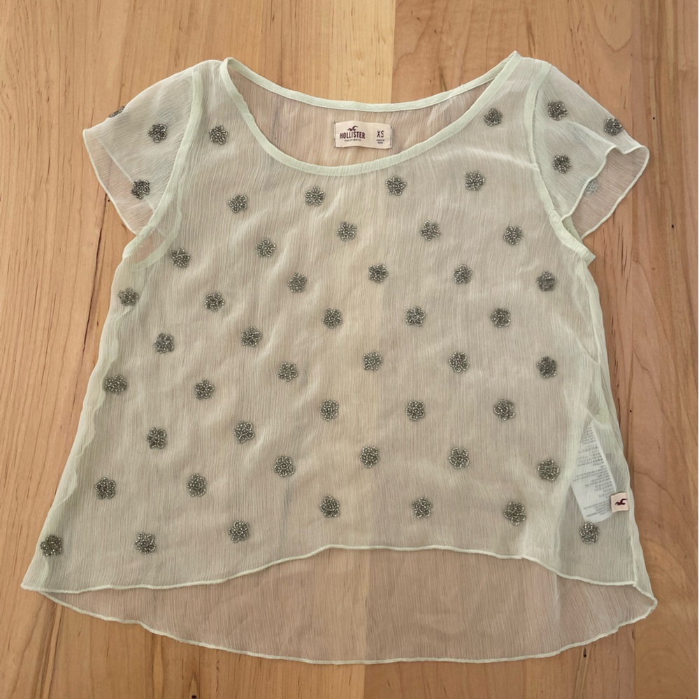 Hollister 2000s- Sheer Top